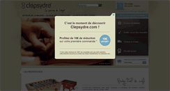 Desktop Screenshot of clepsydre.com