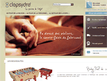 Tablet Screenshot of clepsydre.com